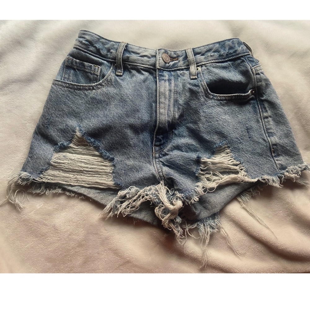 ripped pac sun jean shorts